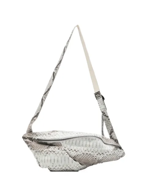 Leon Emanuel Blanck Distortion snakeskin-effect belt bag Neutrals DISMWBUMBAG