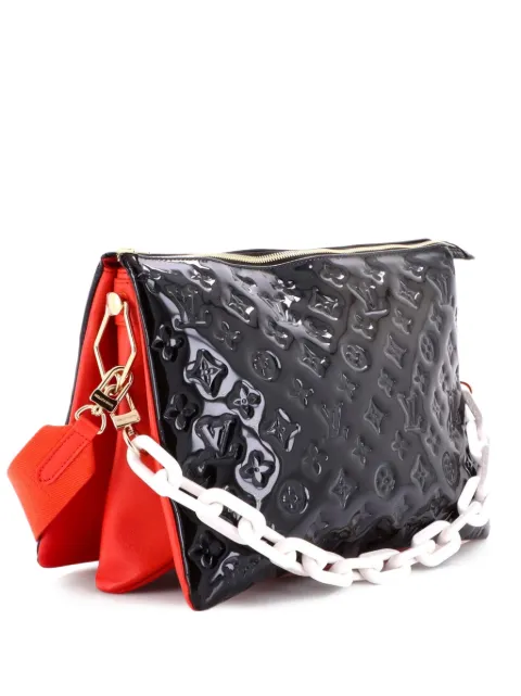 Louis Vuitton Pre-Owned Coussin Bag Monogram Embossed Patent MM shoulder bag Black 9KRDHOVMM3QFULQ6