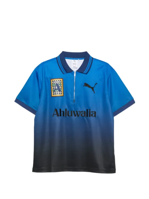 PUMA x Ahluwalia zip-up polo shirt Blue 635234
