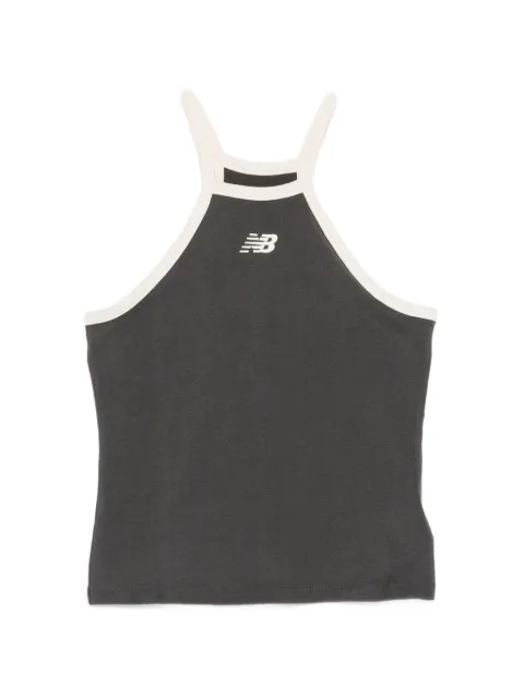 New Balance logo-embroidered racerback tank top Grey WT61A83H
