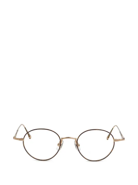 Matsuda round-frame glasses Gold 10189H