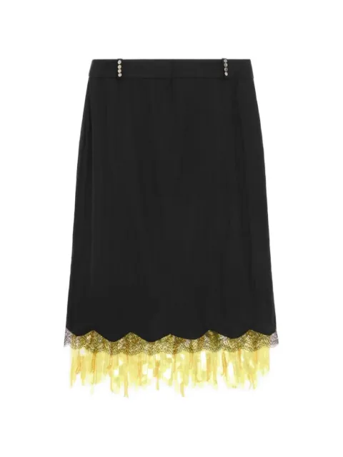 16Arlington Vea lace-trim midi skirt Black SMD211SS2601