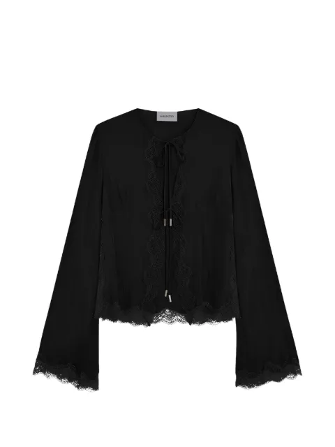 16Arlington Filipa lace-trims blouse Black T465SS2603