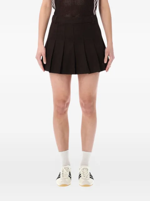 adidas twill pleated skirt Brown KD5446AURORACOF
