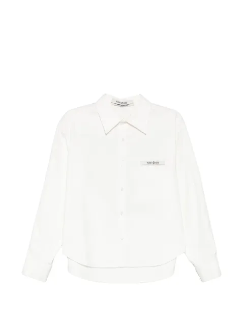 Kimhekim Heart cut-out shirt White ZF5SH01WH