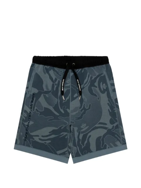 AAPE BY *A BATHING APE® camouflage-print reversible shorts Blue ASPC698XXQ