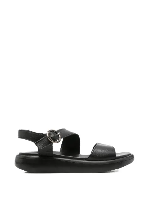 SERGIO MORETTI FIRENZE buckle-fastening leather sandals Black 601420038BLK