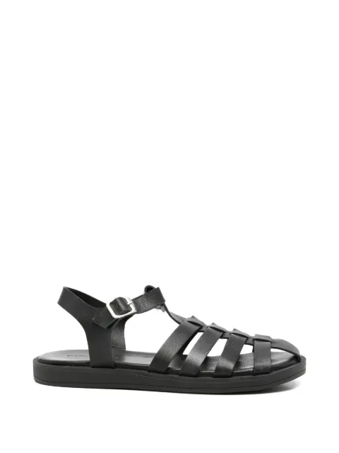 SERGIO MORETTI FIRENZE cage-strap buckle-fastening sandals Black 60142972