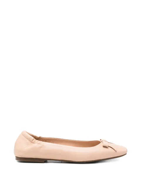 SERGIO MORETTI FIRENZE bow-detail ballet flats Neutrals 60143460NUDE