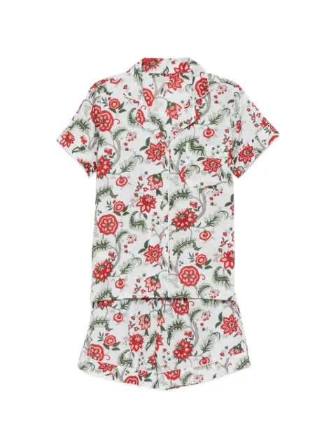 ELLEBLEU Liz floral-print shorts set White LIZ