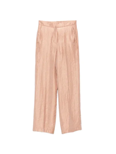 RAME crinkled-effect wide-leg trousers Pink NSPAN22TVI0335