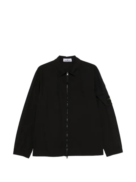 Stone Island zip-fastening overshirt Black L2S151200022S0179