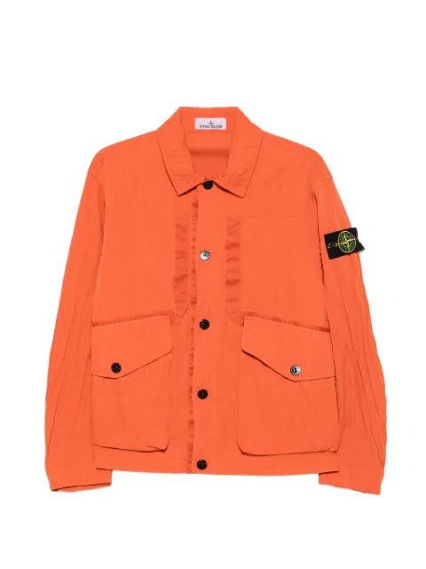 Stone Island Q100008 warp rib nylon-tc jacket Orange L2S15Q100008S0405