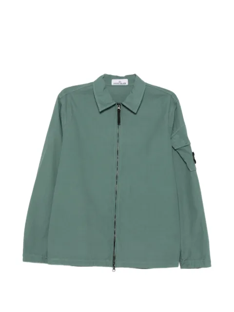 Stone Island zip-up shirt jacket Green L2S151200022S0179