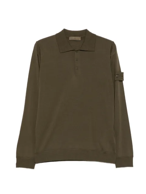 Stone Island 5100076 light pure rws wool_s.i. ghost polo shirt Green L2S155100076S00FC