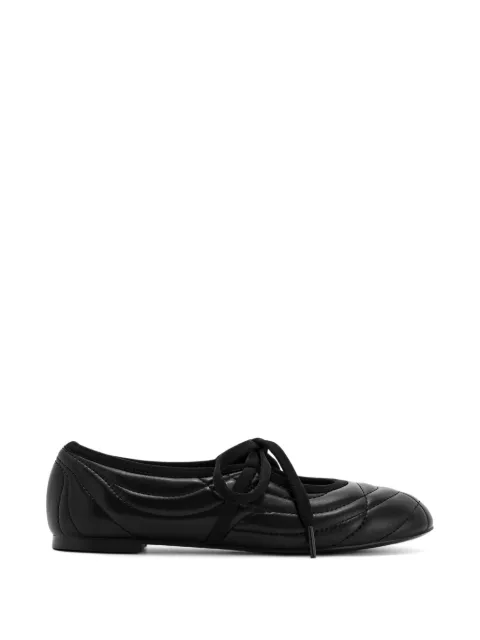 JW Pei Erika lace-up ballet flats Black JF306191