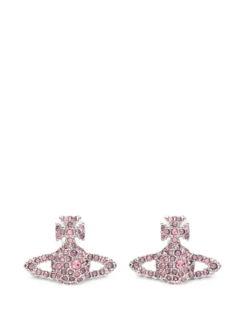 Vivienne Westwood Grace Bas Relief Orb stud earrings Silver 6201012402P759