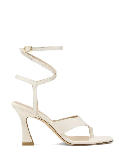 Stuart Weitzman 8.5cm Vinnie sandals White SN738SMOCRM