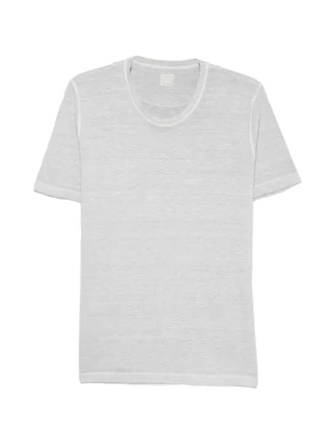 120% Lino round-neck short-sleeve T-shirt Grey 33ALIM7186000G308S01