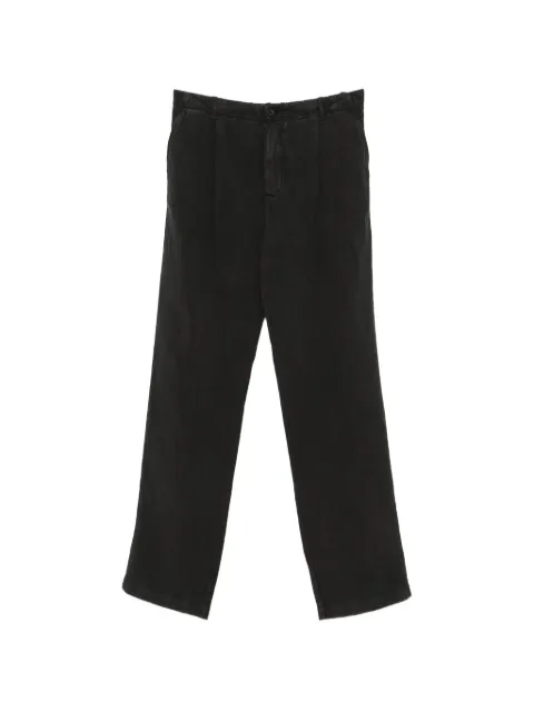 120% Lino straight-leg trousers Black 33ALIM29PV000G409D00