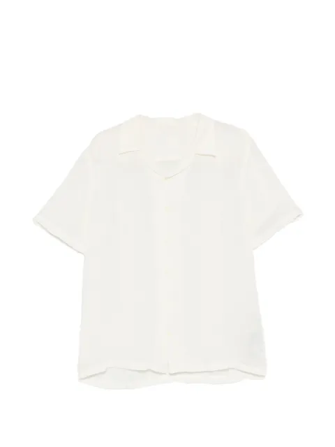 120% Lino short-sleeved camp-collar shirt Neutrals 33ALIM1PKD0000115000