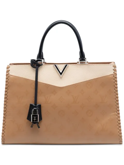 Louis Vuitton Pre-Owned 2021-2026 Monogram Very Leather Very Zipped satchel Neutrals EDJFQOHJFRDJC50M