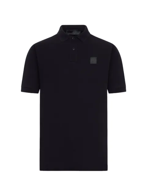 Stone Island 2200002 50/2 organic cotton Piqué_S.I.Ghost polo Black L1S152200002S0F39