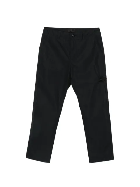 Stone Island 3100020 logo-patch cargo pants Black L2S153100020S0F01