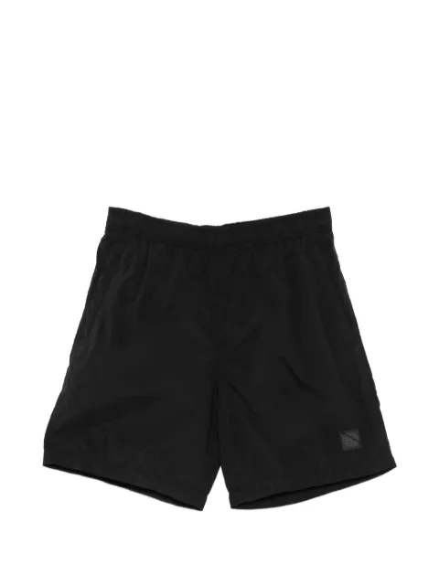 Stone Island elasticated-waistband logo track shorts Black L2S15B100002S00F6