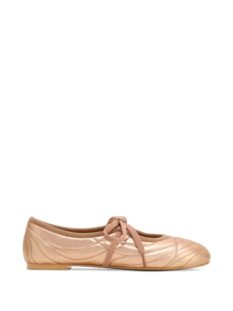 JW Pei Erika lace-up ballet flats Neutrals JF306198