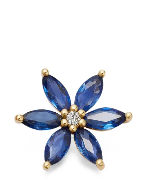 Loquet Bloom sapphire and diamond charm Gold CHMBLUBLO18Y