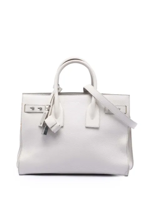 Saint Laurent Pre-Owned 2017 Small Grained Calfskin Supple Sac De Jour satchel White W175CUHTT8CZ4PKM