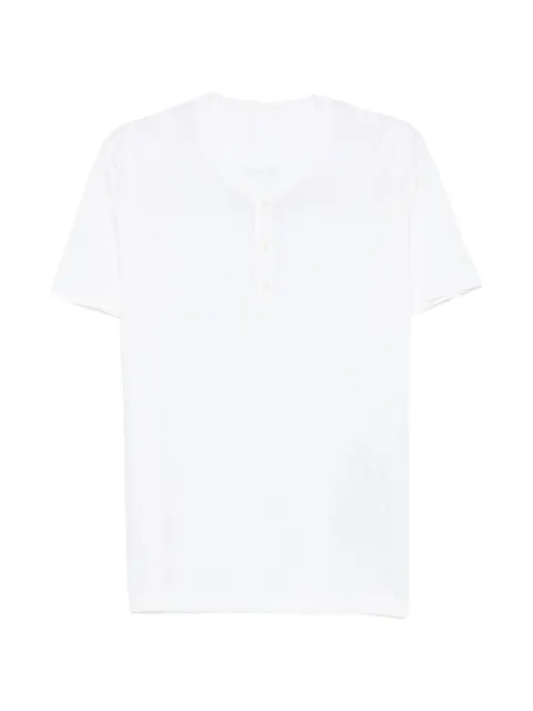 120% Lino round-neck short-sleeve T-shirt White 33ALIM79I3000G308S01