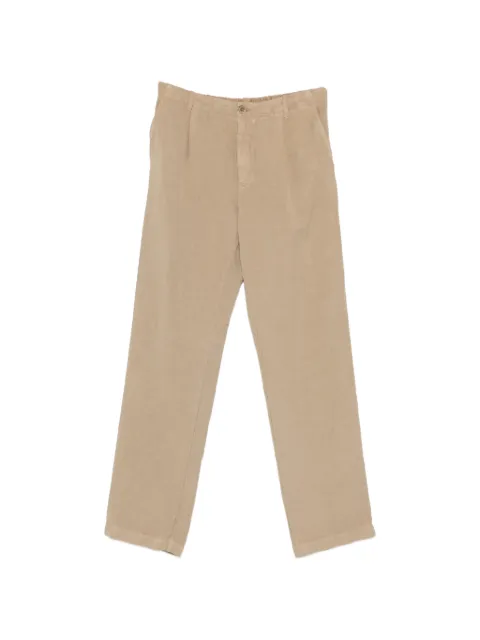 120% Lino belted pleated trousers Neutrals 33ALIM29PV000G409D00
