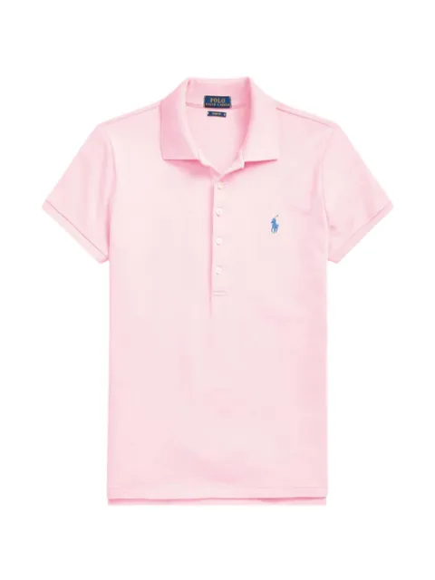 Polo Ralph Lauren logo-embroidered slim-fit polo shirt Pink 211B18200010