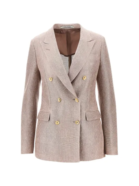 Tagliatore Paris double-breasted Parigi blazer Neutrals PARIGI10BSV340311E