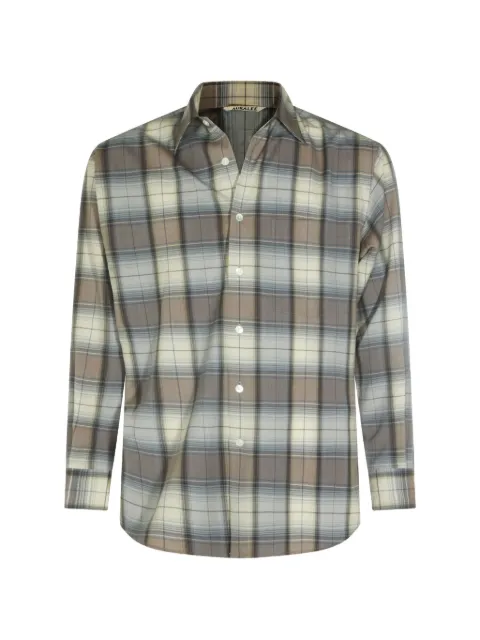 Auralee check-pattern shirt Grey A26SS01LC