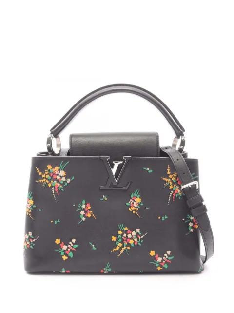 Louis Vuitton Pre-Owned 2016 Leather Blossom Capucines PM satchel Black UXW8UV0NH0PX6DVG