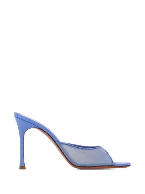 Amina Muaddi Alexa 95 mesh mules Blue ALEXAMESHSLIPPER95