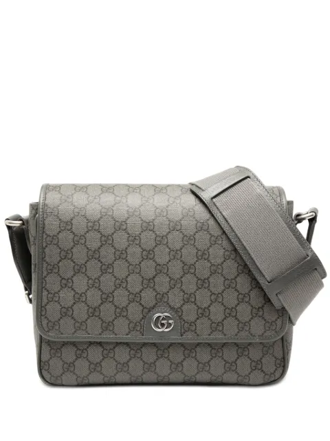 Gucci Pre-Owned 2016-2026 Medium GG Supreme Ophidia Messenger Bag crossbody bag Grey V75W853NKTN6G3F5