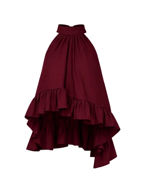 AZEEZA Plath blouse Red PLATHTOPPOPLINWINE