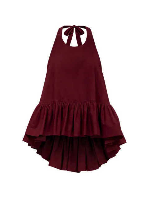 AZEEZA Winston ruffled blouse Red WINSTON