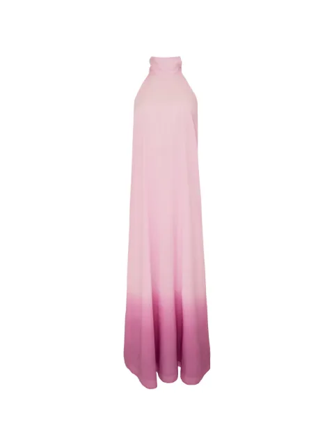 AZEEZA Meera midi dress Pink MEERAMIDICOTTONVOILEBLOOMDIPDYE