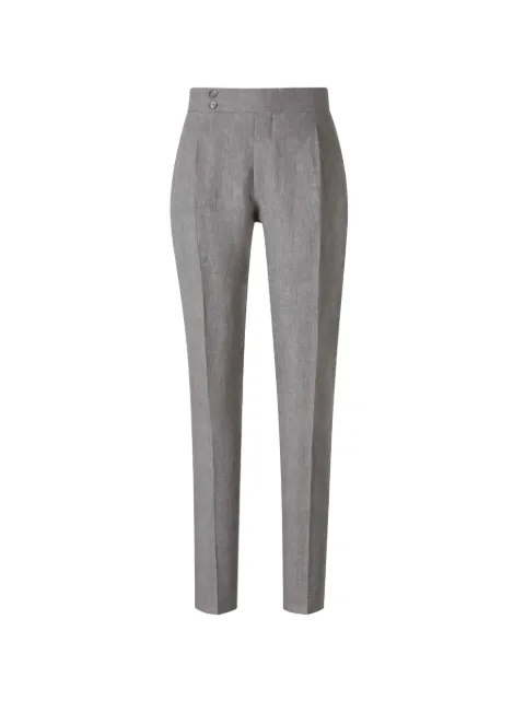 Scabal pleated side-adjuster trousers Grey W07H5262SHLINO