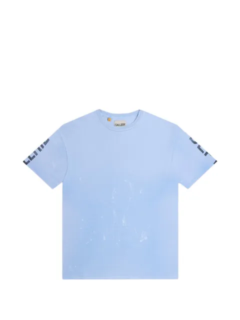 GALLERY DEPT. painted logo-print T-shirt Blue TOP039