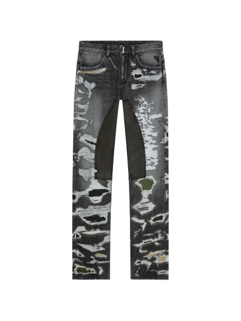 Givenchy distressed patched jeans Grey BM50VH5Y1B