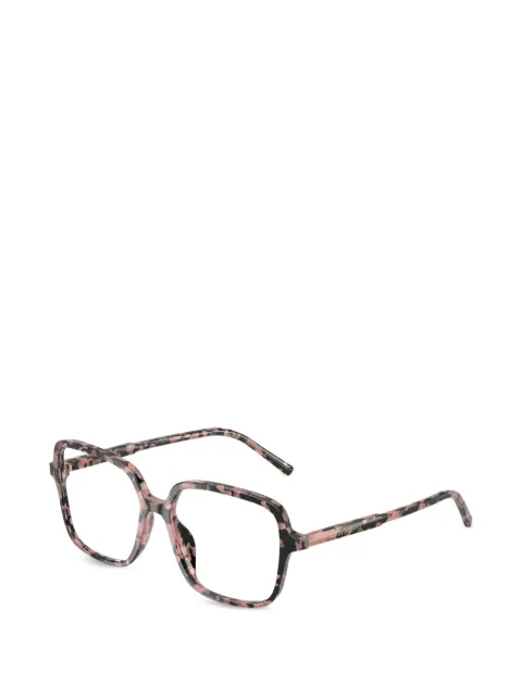 Dolce & Gabbana patterned square-frame glasses Black DG34423476