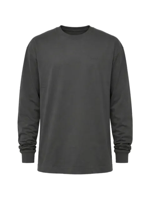 Givenchy logo-print long-sleeve T-shirt Grey BM71M73YNZ025