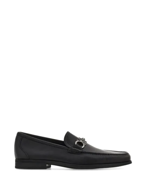 Ferragamo Gancini ornament loafers Black 793315