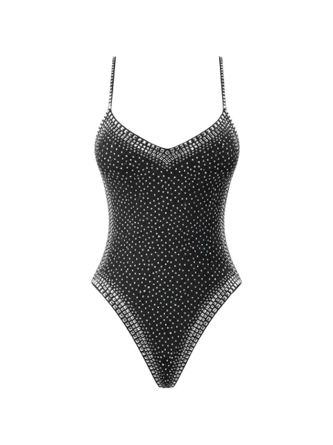 DSQUARED2 stud-embellished one-piece swimsuit Black D6BGF3460ISA01